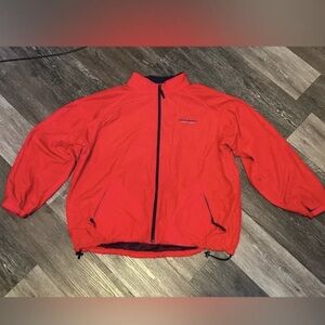 Bright Red Windbreaker Jacket